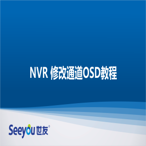 尊龙凯时人生就搏 NT NVR修改通道OSD教程