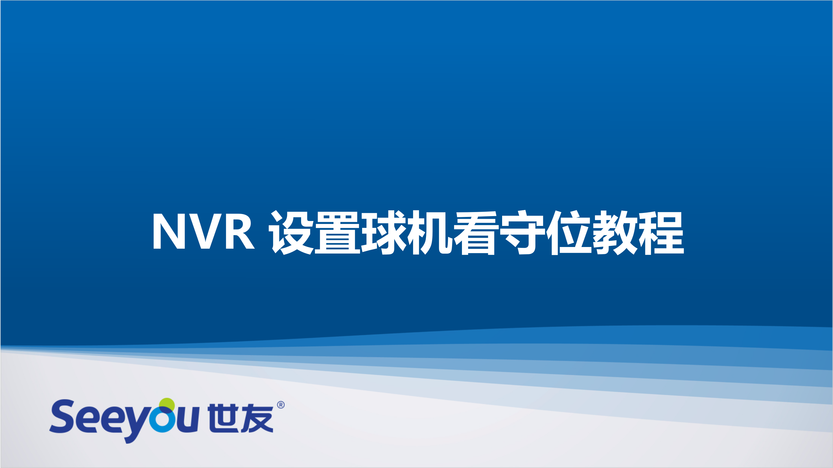 尊龙凯时人生就搏NT NVR设置球机看守位教程